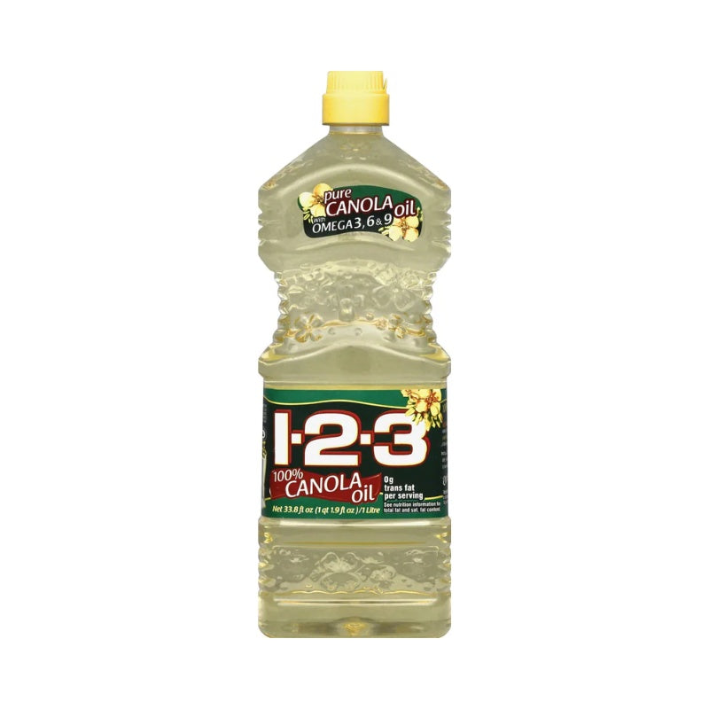 1-2-3 Aceite de canola — 1 L | UPC 012005000596