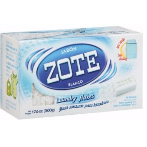 Zote Jabón blanco en escamas para ropa — 500 g / 17.6 oz | UPC 012005005751