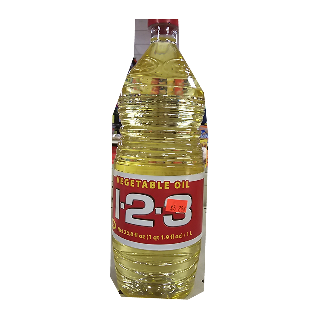 1-2-3 Aceite Vegetal — 1 L | UPC 01200577