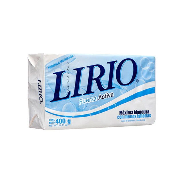 Lirio Jabón para lavar ropa Blanco — 400 g | UPC 012388000633