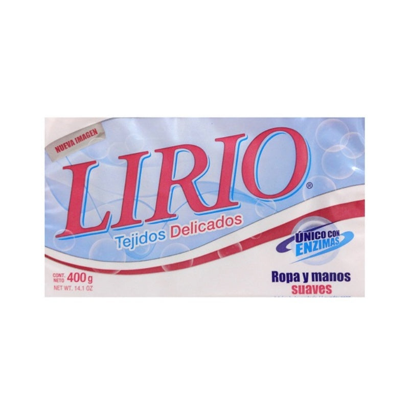 Lirio Jabón para lavar ropa Rosa — 400 g | UPC 012388000640