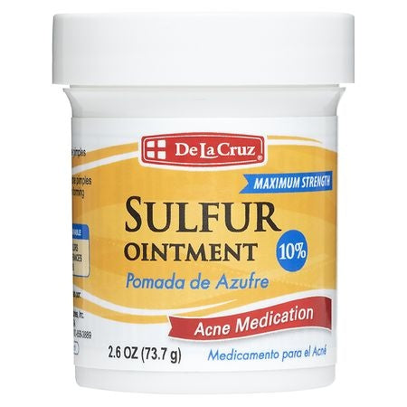 De la Cruz Pomada de Azufre 10% — 2.6 oz | UPC 024286150426
