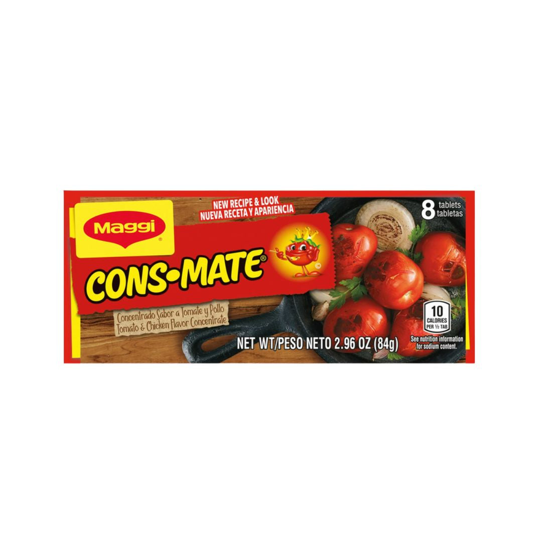 Maggi Cons-Mate Concentrado de tomate y pollo 8 cubos 2.96 oz