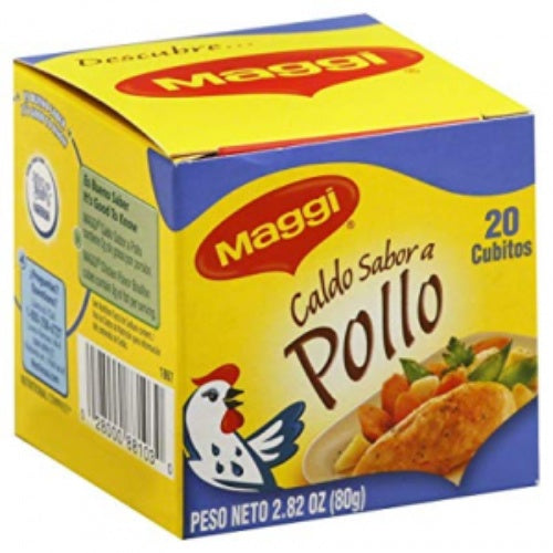 Maggi Caldo de pollo en cubos — 20 cubos / 80 g | UPC 028000881030