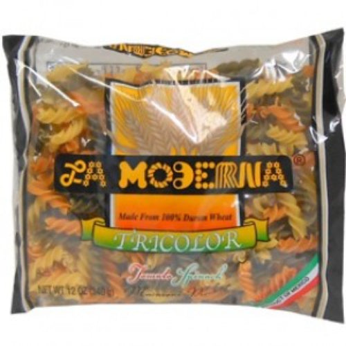 La Moderna Pasta Rotini tricolor — 12 oz | UPC 029243000257