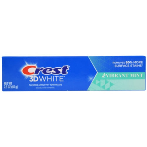 Crest Pasta dental 3D White Vibrant Mint — 2.3 oz | UPC 030772053867