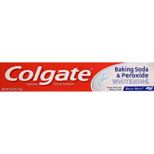 Colgate Pasta dental Baking Soda & Peroxide Whitening Brisk Mint — 6 oz | UPC 035000510877