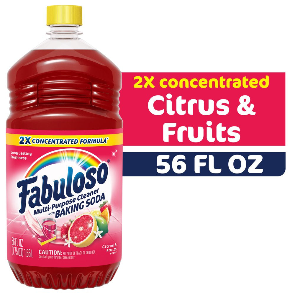 Fabuloso Limpiador multiusos Cítricos y Frutas con bicarbonato — 56 fl oz | UPC 035000530615