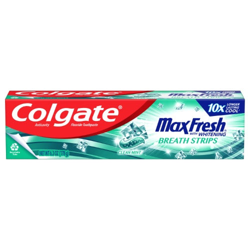 Colgate Pasta dental Max Fresh con Breath Strips — 6.3 oz | UPC 035000996671