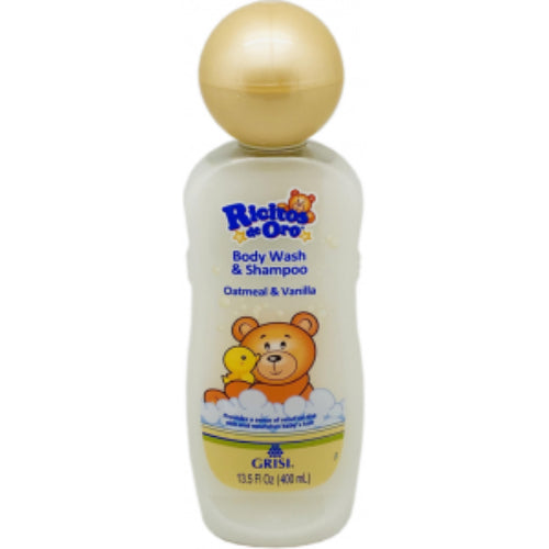 Grisi Ricitos de Oro Gel de baño y champú Avena Vainilla — 13.5 fl oz | UPC 037836051524