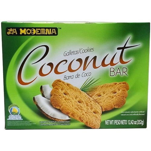 La Moderna Galletas Coconut Bar sabor coco — 12.42 oz | UPC 038629002938