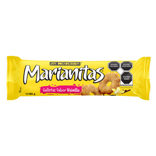 La Moderna Galletas Marianitas sabor vainilla — 6.53 oz | UPC 038629003836