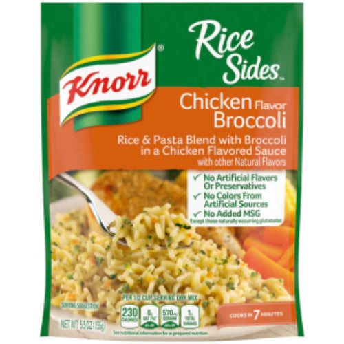 Knorr Arroz y pasta Rice Sides sabor pollo y brócoli — 5.5 oz | UPC 041000022630