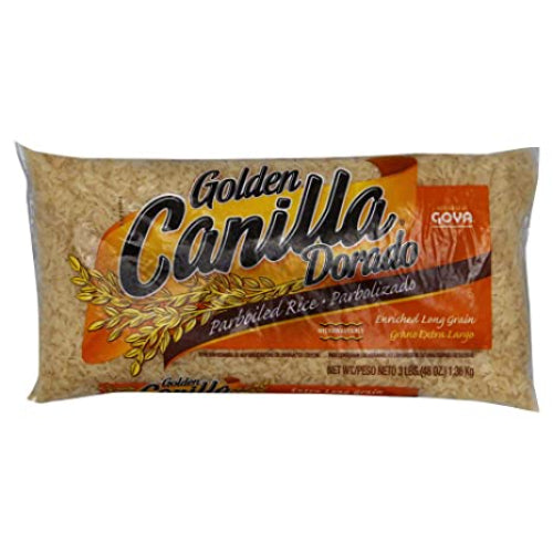 Goya Arroz parbolizado Canilla Dorado de grano extra largo — 3 lb | UPC 041331026284