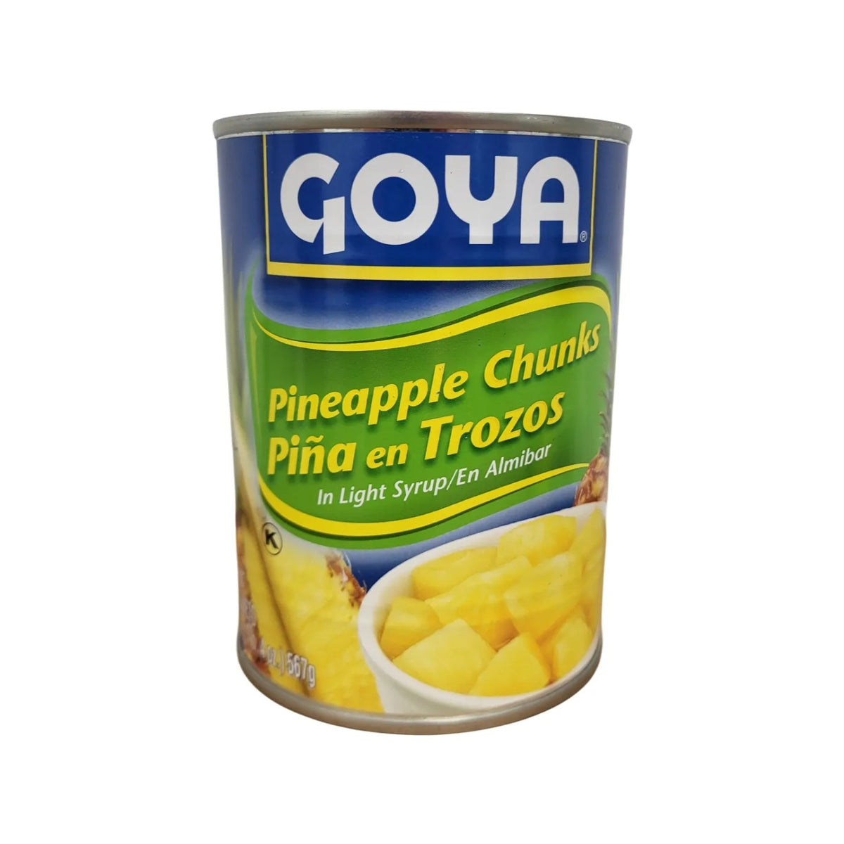 Goya Piña en trozos en almíbar ligero — 20 oz | UPC 041331028417