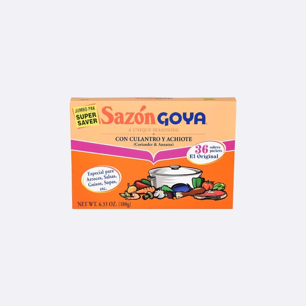 Goya Sazón con culantro y achiote — 36 sobres | UPC 041331037761