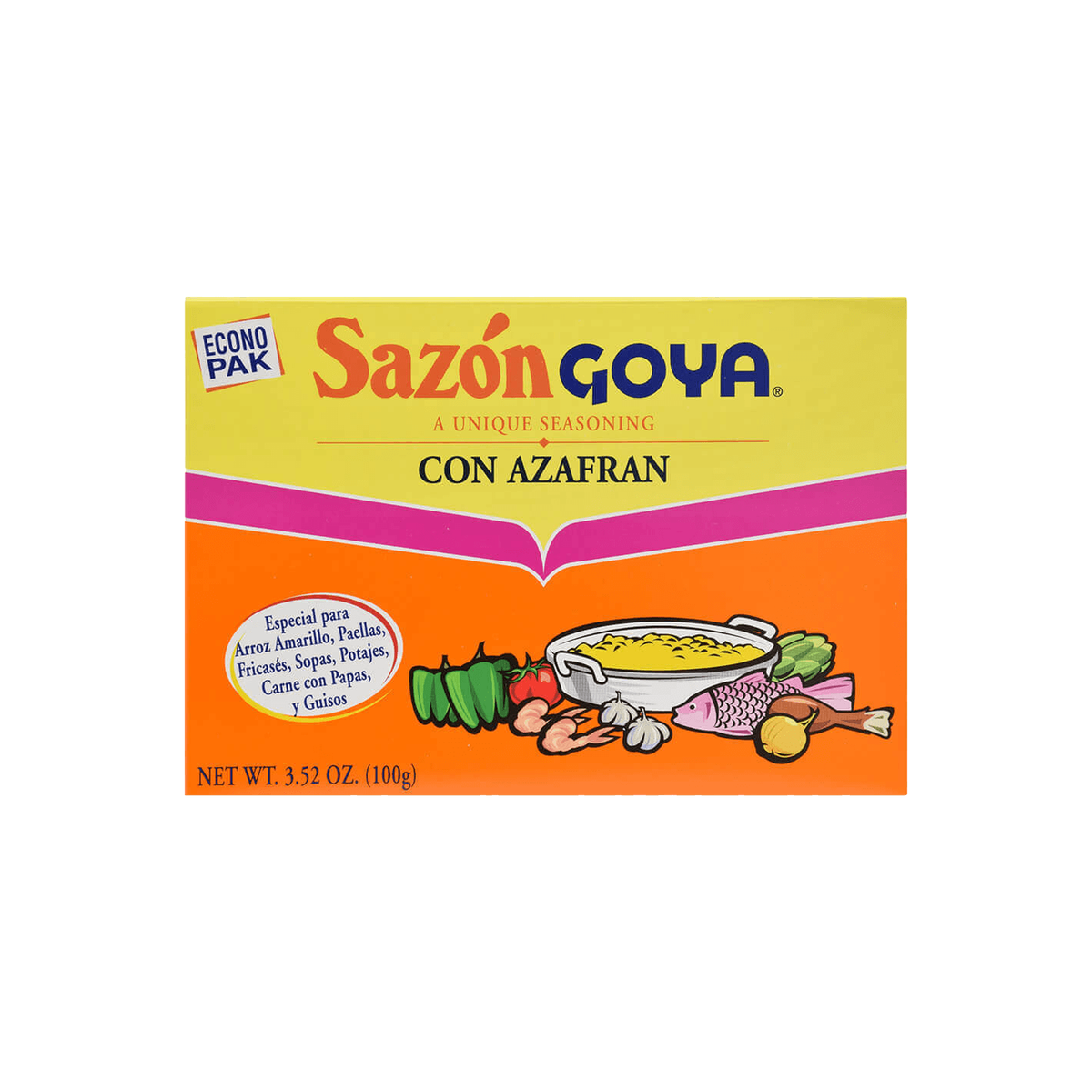 Goya Sazón con azafrán 3.52 oz
