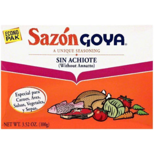 Goya Sazón sin achiote — 3.52 oz | UPC 041331037785