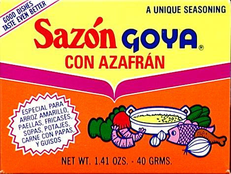 Goya Sazón con azafrán 1.41 oz