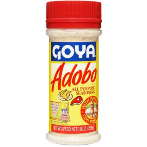 Goya Adobo con pimienta Tapa Roja — 8 oz | UPC 041331038287