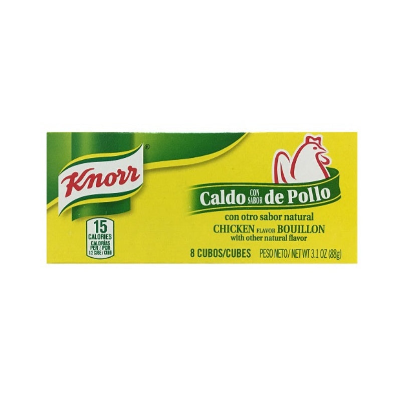 Knorr Caldo de pollo en cubos — 8 cubos / 3.1 oz | UPC 048001219892
