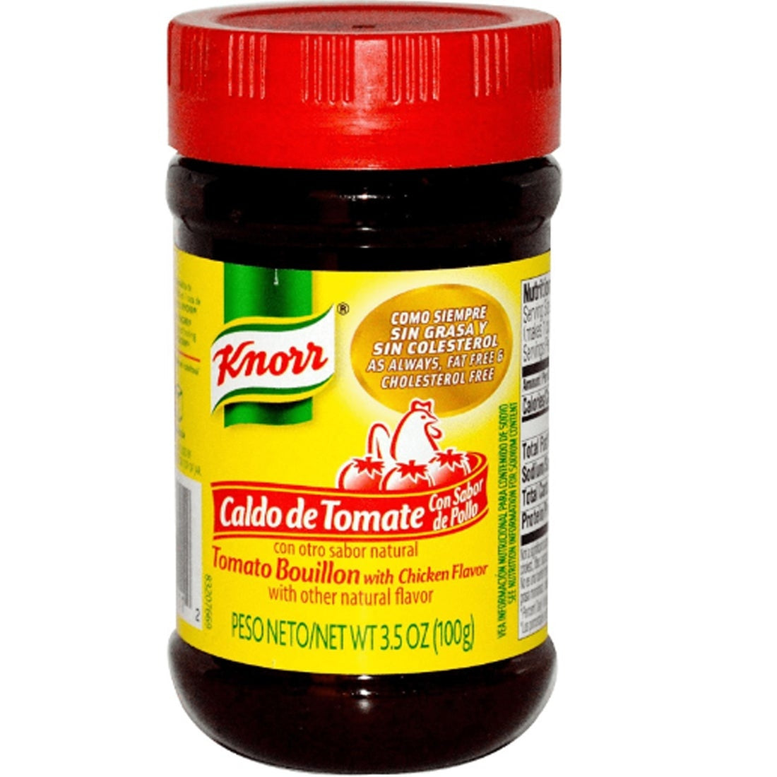 Knorr Caldo de tomate con sabor de pollo granulado — 3.5 oz | UPC 048001711112