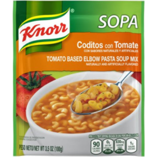 Knorr Sopa Coditos con Tomate — 3.5 oz | UPC 048001716179