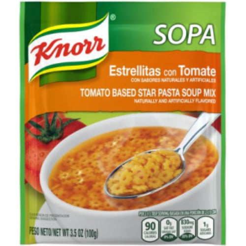 Knorr Sopa Estrellitas con Tomate — 3.5 oz | UPC 048001716193