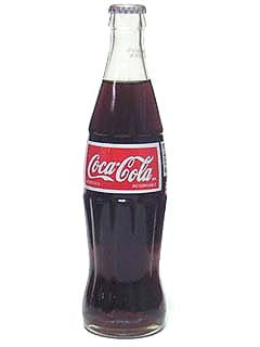 Coca-Cola mexicana en botella de vidrio — 355 ml