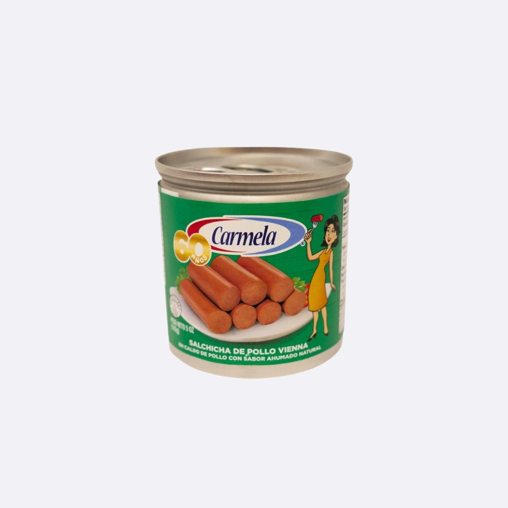 Carmela Salchichas de pollo tipo Viena — 142 g | UPC 050313151357