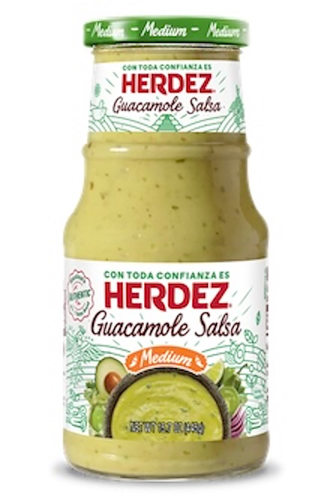 Herdez Salsa guacamole Medium 15.7 oz