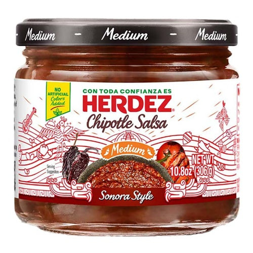 Herdez Salsa de chipotle picante medio — 10.8 oz | UPC 072878460293