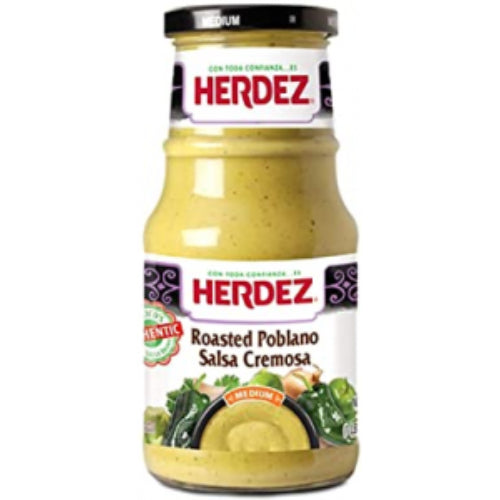 Herdez Salsa Cremosa de poblano asado picante medio — 15.3 oz | UPC 072878870252