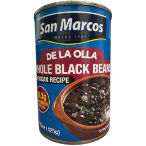 San Marcos Frijoles negros enteros De la Olla — 15 oz | UPC 074234040842