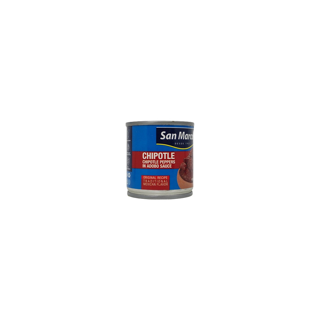 San Marcos Chiles chipotles en adobo — 3.5 oz | UPC 074234951162