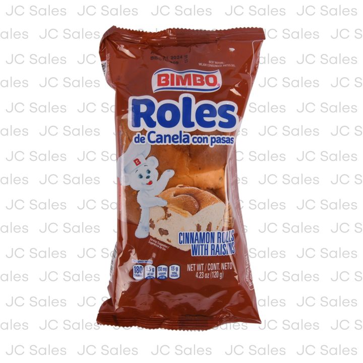 Bimbo Roles de canela con pasas — 100 g