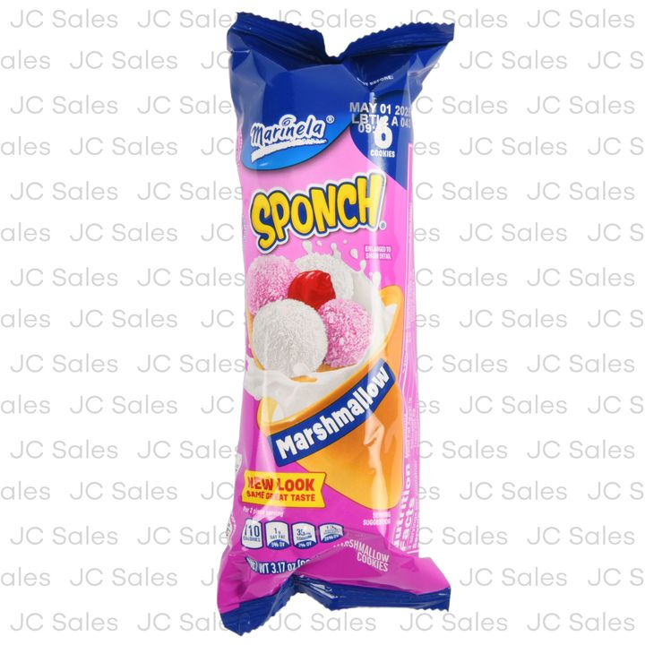 Marinela Sponch galletas con malvavisco, coco y fresa — 90 g