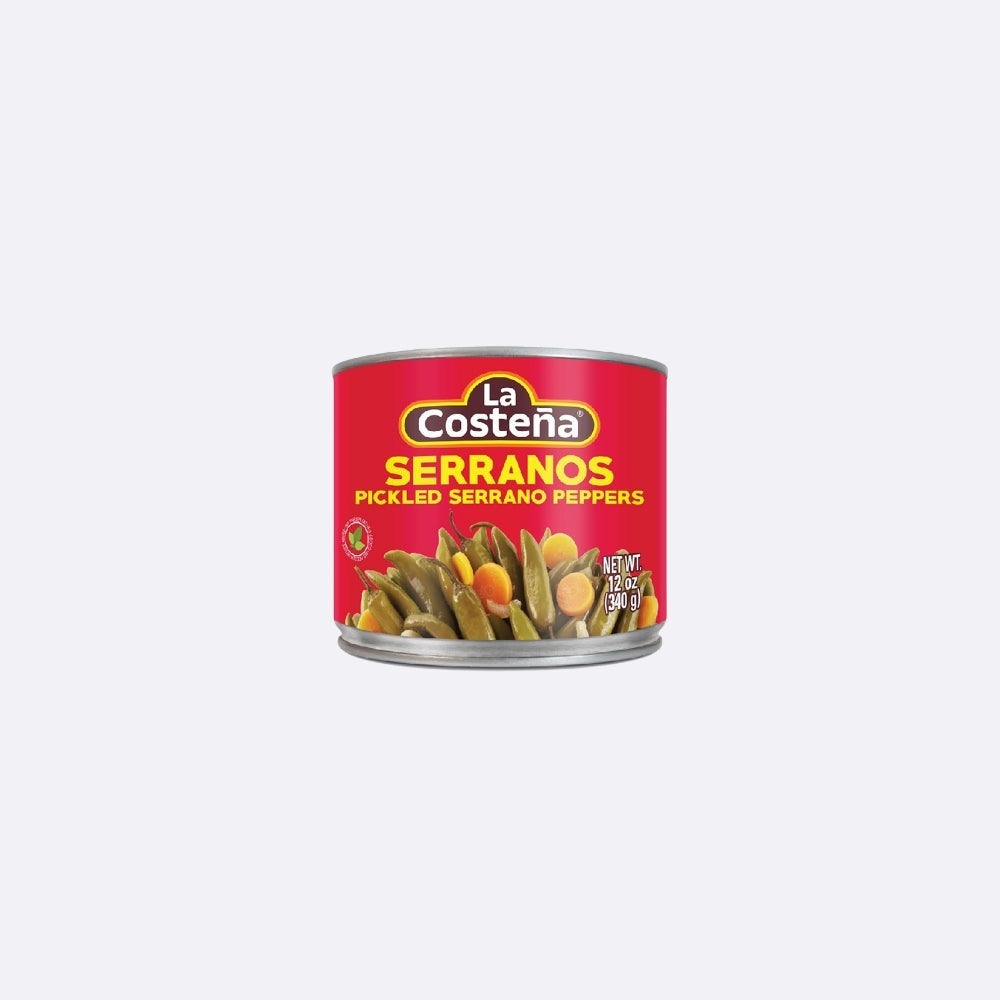 La Costeña Chiles serranos en escabeche — 12 oz | UPC 076397003122