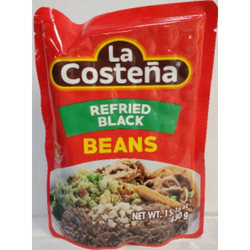 La Costeña Frijoles negros refritos en bolsa — 15.16 oz | UPC 076397042930