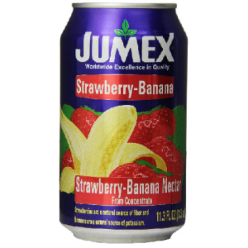 Jumex Néctar de fresa y plátano en lata — 11.3 fl oz | UPC 076406023103