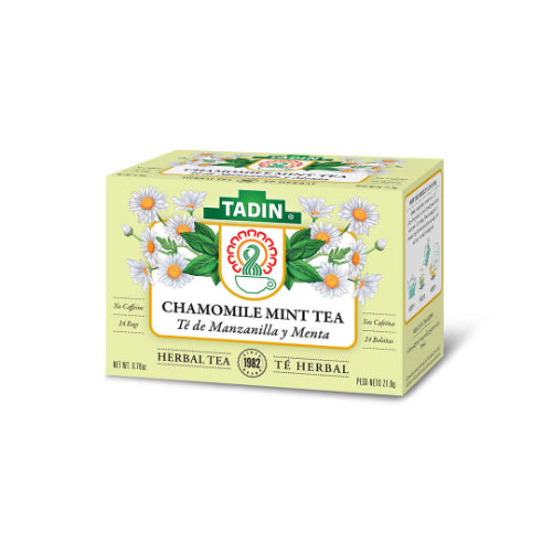 Tadin Té Manzanilla y menta — 24 sobres | UPC 083703300547