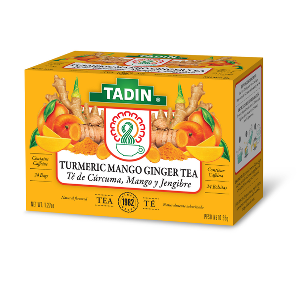 Tadin Té de cúrcuma, mango y jengibre 24 sobres / 36 g