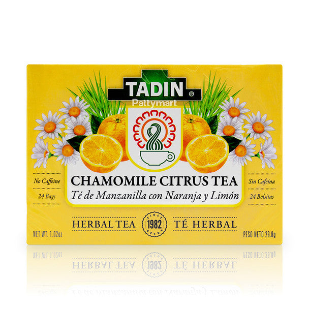 Tadin Té de manzanilla con naranja y limón 24 sobres / 28.8 g