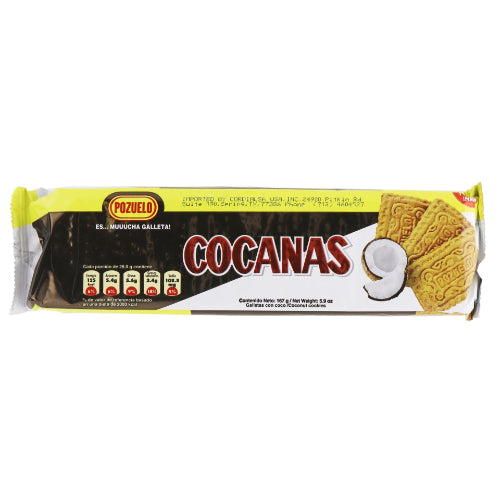 Pozuelo Galletas Cocanas de coco — 5.9 oz | UPC 086581007607