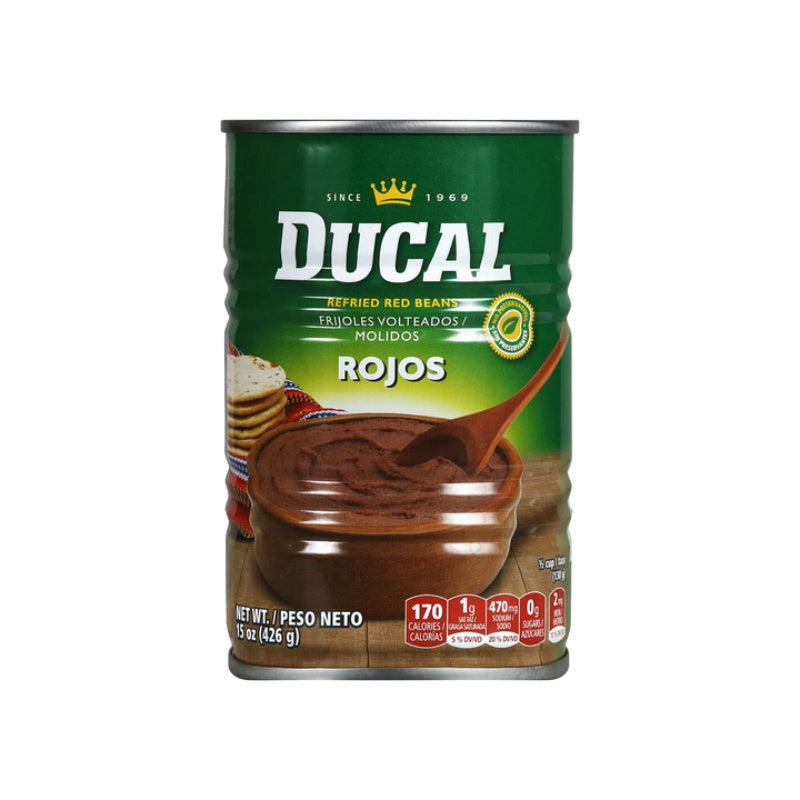 Ducal Frijoles rojos refritos — 15 oz | UPC 088313001174
