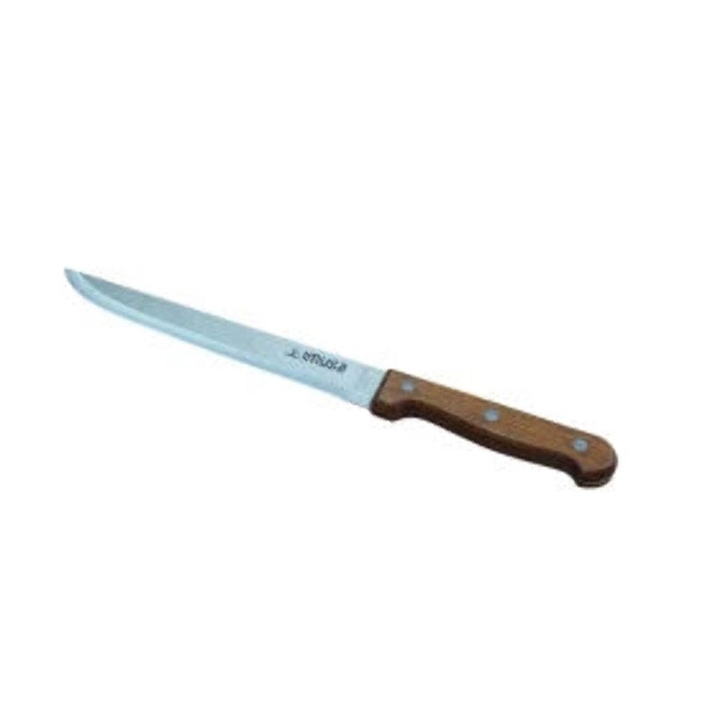 Imusa Cuchillo rebanador con mango de madera — hoja de 8 pulgadas | UPC 094046710092