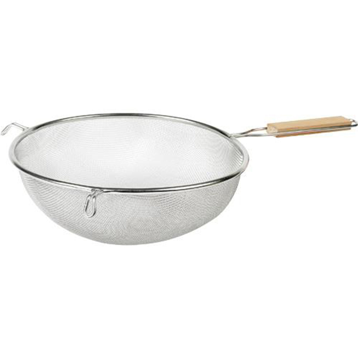 Imusa Colador de acero con mango de madera — 4 pulgadas | UPC 094046711921