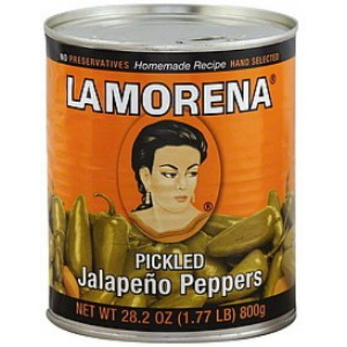 La Morena Chiles jalapeños enteros en escabeche — 28.2 oz