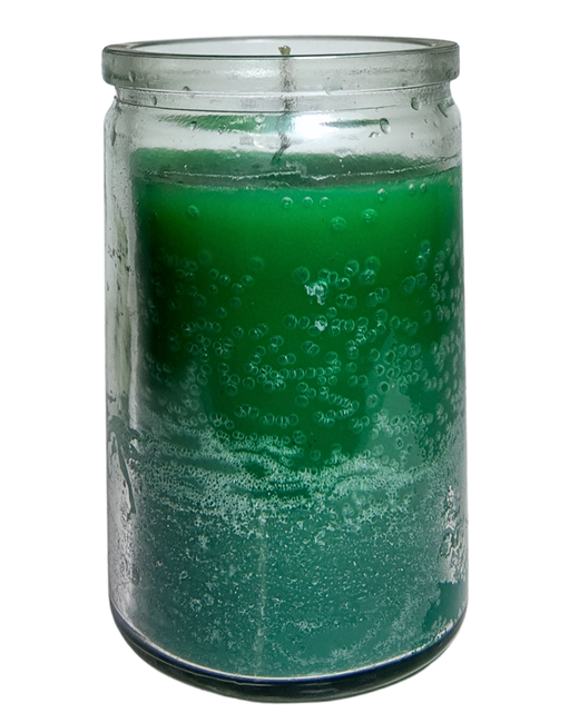½ Velón Verde en Cristal