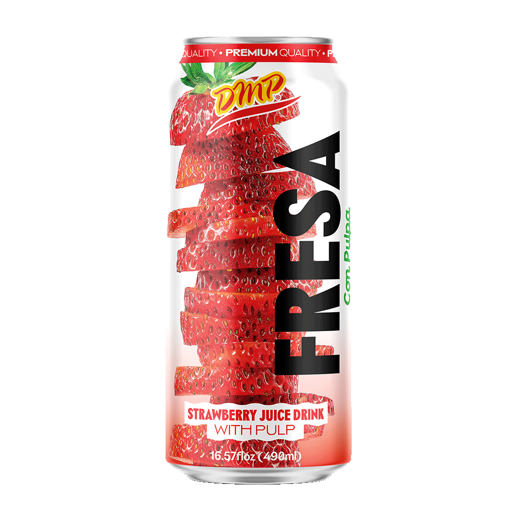 De Mi País Bebida de fresa con pulpa — 490 ml / 16.57 fl oz